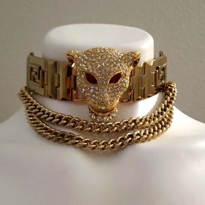 Versace for H&M Panther & Chain Choker
